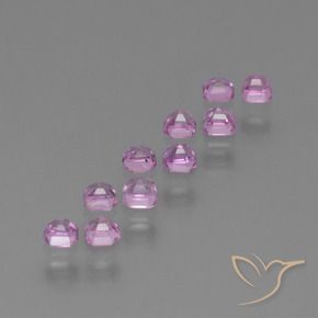 Gemme di Zaffiro Viola chiaro naturale da 1.09 ct, Ottagonale / Taglio smeraldo, VS