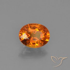 Zaffiro Arancio medio-scuro naturale da 1.69 ct, Ovale, VS-SI