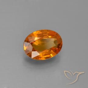 Zaffiro Arancione brillante naturale da 1.33 ct, Ovale, VS-SI