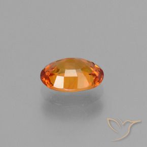 Zaffiro Arancione scuro naturale da 1.61 ct, Ovale, VS