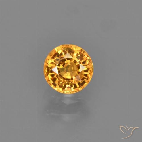 0.75ct Naturale Oro Zaffiro, Rotondo, VVS
