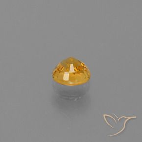 Zaffiro Oro naturale da 0.73 ct, Rotondo, VVS-VS