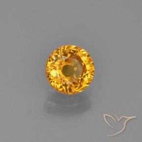 Zaffiro Oro naturale da 0.70 ct, Rotondo, VVS-VS