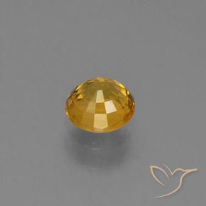 Zaffiro Arancio Dorato Profondo naturale da 0.70 ct, Rotondo, VVS-VS
