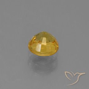 Zaffiro Dorato naturale da 0.79 ct, Rotondo, VVS-VS
