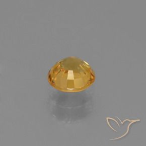 Zaffiro Arancio Dorato Profondo naturale da 0.62 ct, Rotondo, VVS-VS