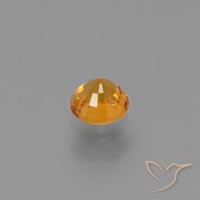 Zaffiro Albicocca Arancia naturale da 0.76 ct, Rotondo, VVS-VS