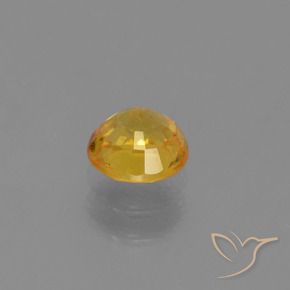Zaffiro Arancio Dorato Profondo naturale da 0.73 ct, Rotondo, VS