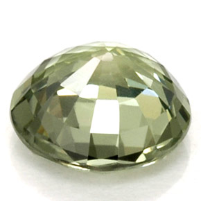 Zaffiro naturale verde da 1,06 ct, taglio rotondo, VS