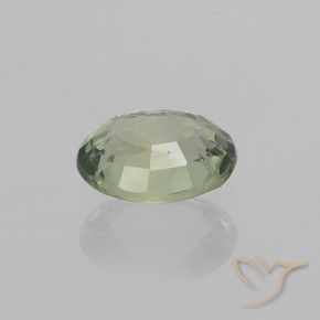 Zaffiro Verde foresta naturale da 0.77 ct, Ovale, VVS-VS
