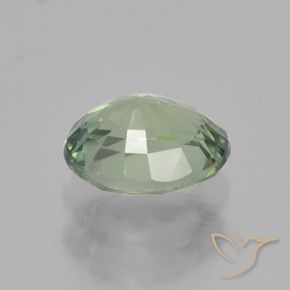 Zaffiro Verde chiaro naturale da 0.82 ct, Ovale, VVS-VS