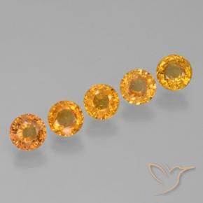 Gemme di Zaffiro Oro naturale da 2.71 ct, Rotondo, VVS-VS