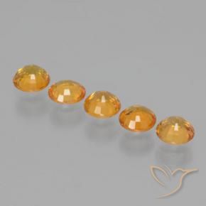Gemme di Zaffiro Oro naturale da 2.71 ct, Rotondo, VVS-VS
