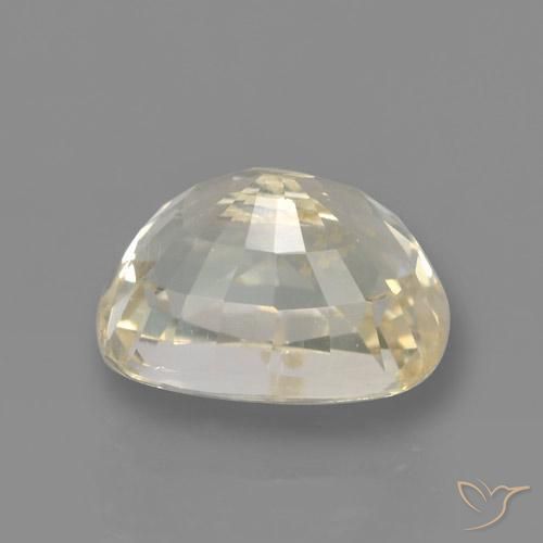 Zaffiro Giallo chiaro naturale da 1.45 ct, Cuscino, VVS