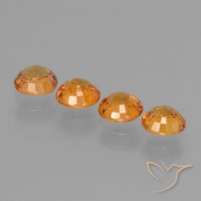 Gemme di Zaffiro Oro naturale da 2.36 ct, Rotondo, VVS-VS