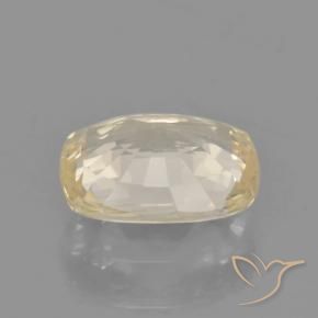 Zaffiro Giallo chiaro naturale da 1.31 ct, Cuscino, VVS
