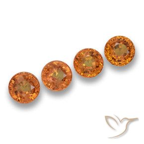 Gemme di Zaffiro Albicocca Arancia naturale da 2.75 ct, Rotondo, VVS-VS