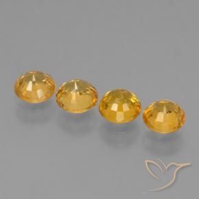 Gemme di Zaffiro Albicocca Arancia naturale da 2.56 ct, Rotondo, VVS-VS