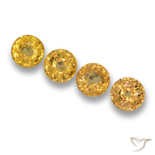 2.65ctw Naturale Dorato Zaffiro, Rotondo, VVS-VS