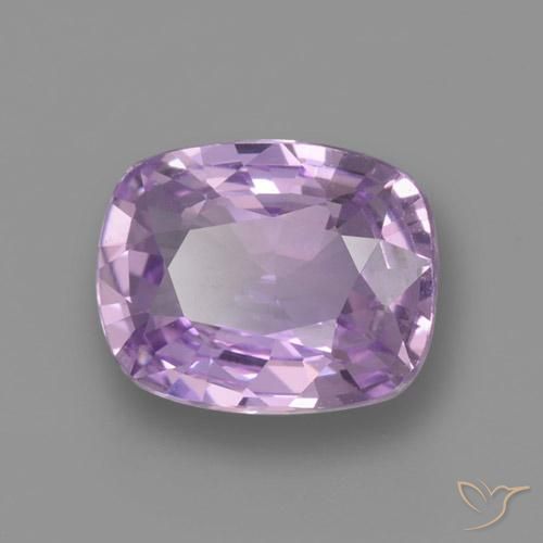 Zaffiro Viola medio naturale da 1.08 ct, Cuscino, VVS