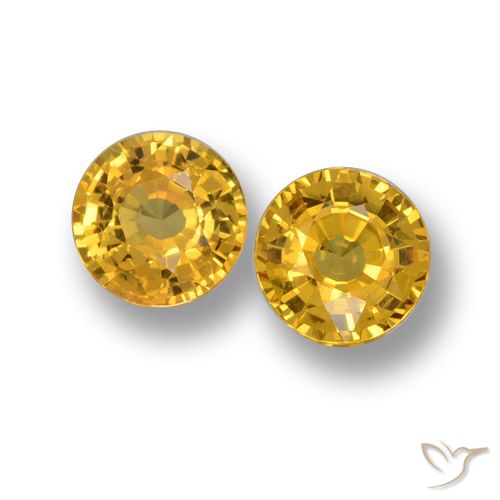 1.14ctw Naturale Dorato Zaffiro, Rotondo, VVS-VS