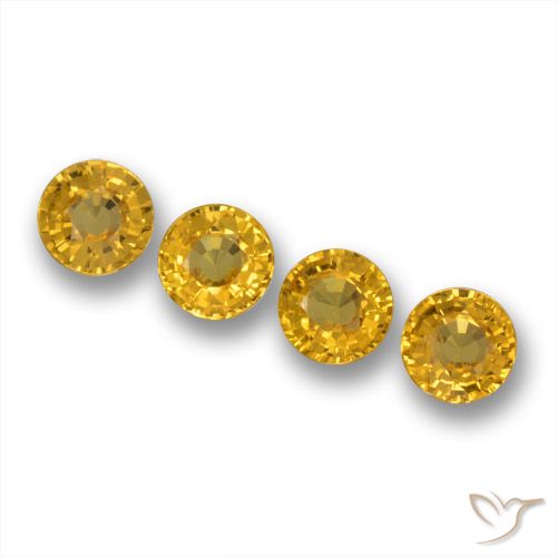 2.23ctw Naturale Dorato scuro Zaffiro, Rotondo, VVS-VS