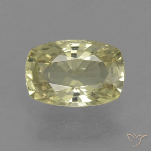 1.13ct Naturale Giallo medio Zaffiro, Cuscino, VS