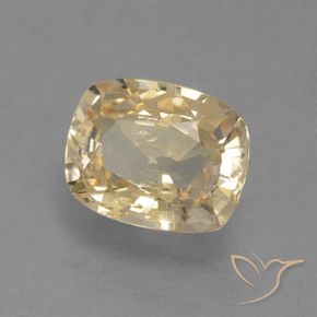 Zaffiro Color crema naturale da 1.09 ct, Cuscino, VS