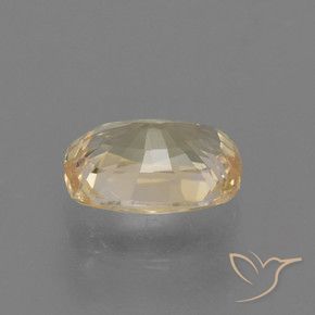 Zaffiro Color crema naturale da 1.09 ct, Cuscino, VS