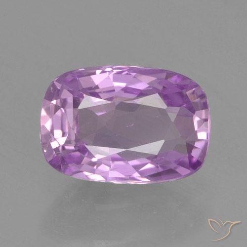 1.07ct Naturale Lilla Zaffiro, Cuscino, VVS-VS