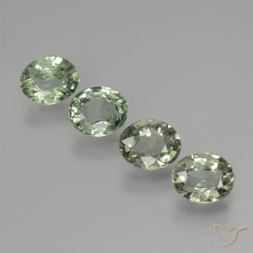 2.99ctw Naturale Verde chiaro Zaffiro, Ovale, VVS-VS