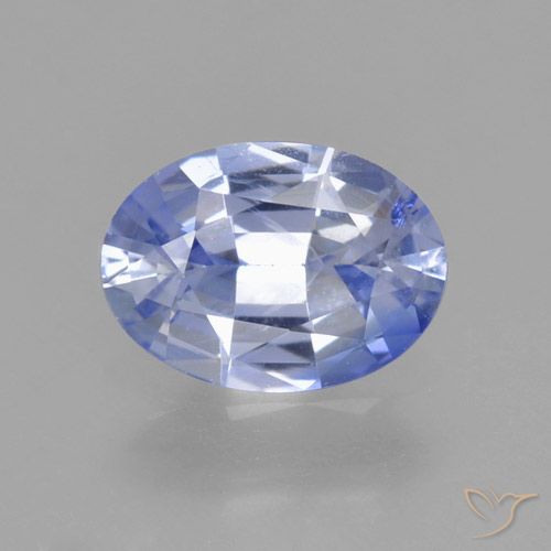 Zaffiro Blu pastello naturale da 0.86 ct, Taglio ovale, VS
