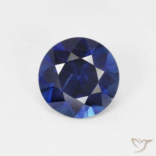 0.58ct Naturale Azzurro crepuscolare Zaffiro, Rotondo, VVS-VS