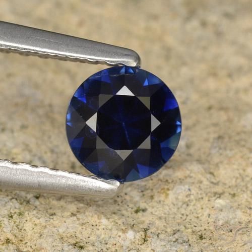 0.57ct Naturale Azzurro crepuscolare Zaffiro, Rotondo, VVS-VS
