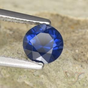 Zaffiro Blu navy naturale da 0.62 ct, Rotondo, VVS-VS