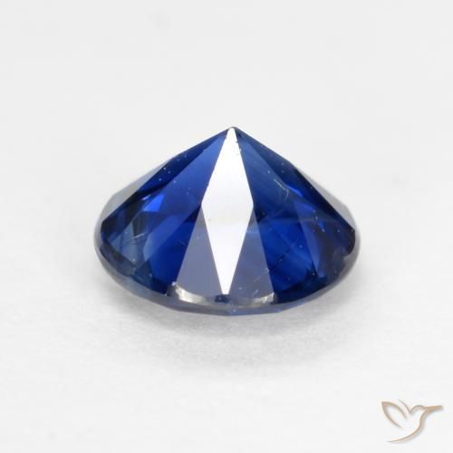 Zaffiro Blu notte naturale da 0.61 ct, Rotondo, VS