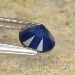 Zaffiro Blu navy naturale da 0.60 ct, Rotondo, VS