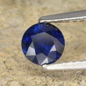 Zaffiro Blu navy naturale da 0.60 ct, Rotondo, VS