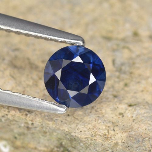 0.64ct Naturale Azzurro crepuscolare Zaffiro, Rotondo, VVS-VS