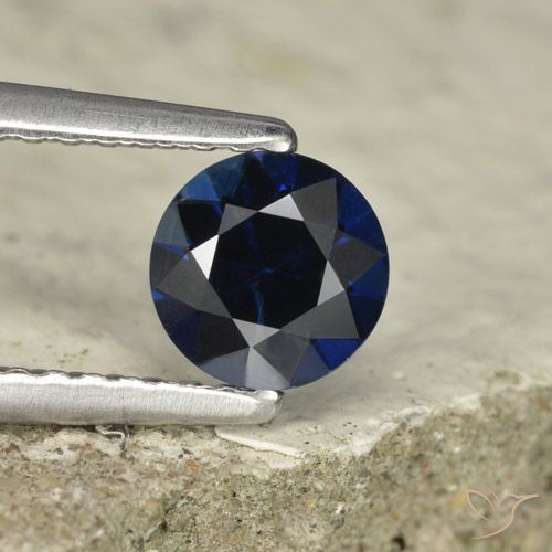 0.70ct Naturale Azzurro crepuscolare Zaffiro, Rotondo, VVS-VS