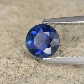 Zaffiro Blu navy naturale da 0.69 ct, Rotondo, VS