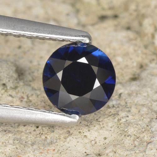 0.55ct Naturale Azzurro crepuscolare Zaffiro, Rotondo, VVS