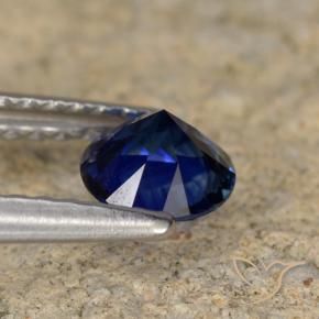 Zaffiro Blu navy naturale da 0.56 ct, Rotondo, VVS-VS