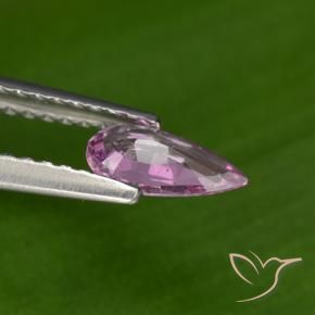 Zaffiro Viola medio-scuro naturale da 0.41 ct, Forma a pera, VS