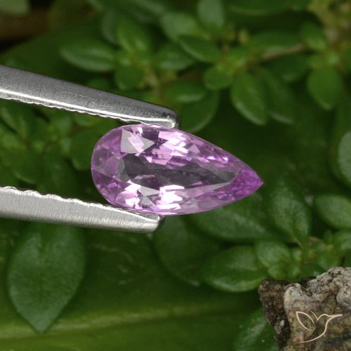 0.44ct Naturale Viola Rosato Viola Zaffiro, Forma a pera, VVS-VS