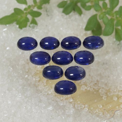 2.70ctw Naturale Blu scuro Zaffiro, Ovale, Traslucido
