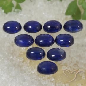 Gemme di Zaffiro Blu scuro naturale da 2.70 ct, Ovale, Traslucido