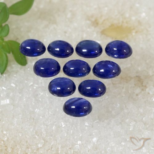 2.61ctw Naturale Blu scuro Zaffiro, Ovale, Traslucido