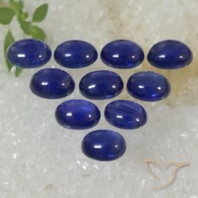 Gemme di Zaffiro Blu Navy Intenso naturale da 2.78 ct, Ovale, Traslucido