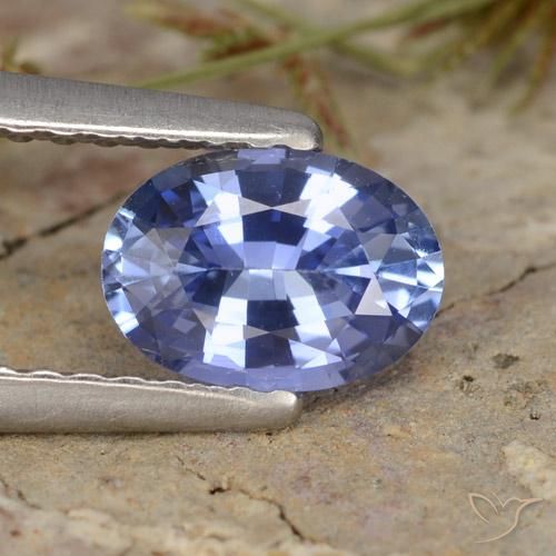 0.81ct Naturale Blu navy medio Zaffiro, Ovale, VVS-VS